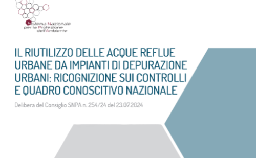 Acque reflue, guida SNPA sul riutilizzo