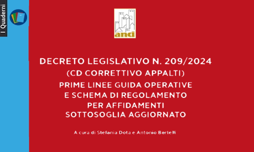 Quaderno Anci, guida alle novità del "correttivo" al codice dei contratti pubblici